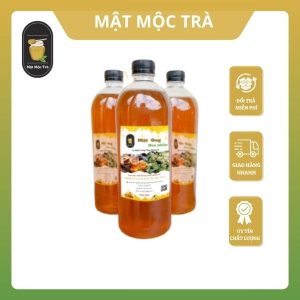 Mật ong hoa nhãn nguyên chất Mật Mộc Trà loại 1000ml