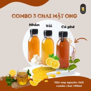 Combo 3 chai mật ong nguyên chất 100ml