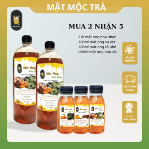 Combo mua 2 nhận 5 mật ong hoa nhãn nguyên chất