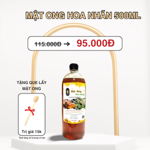 Mật Ong Hoa Nhãn Nguyên Chất 500ml